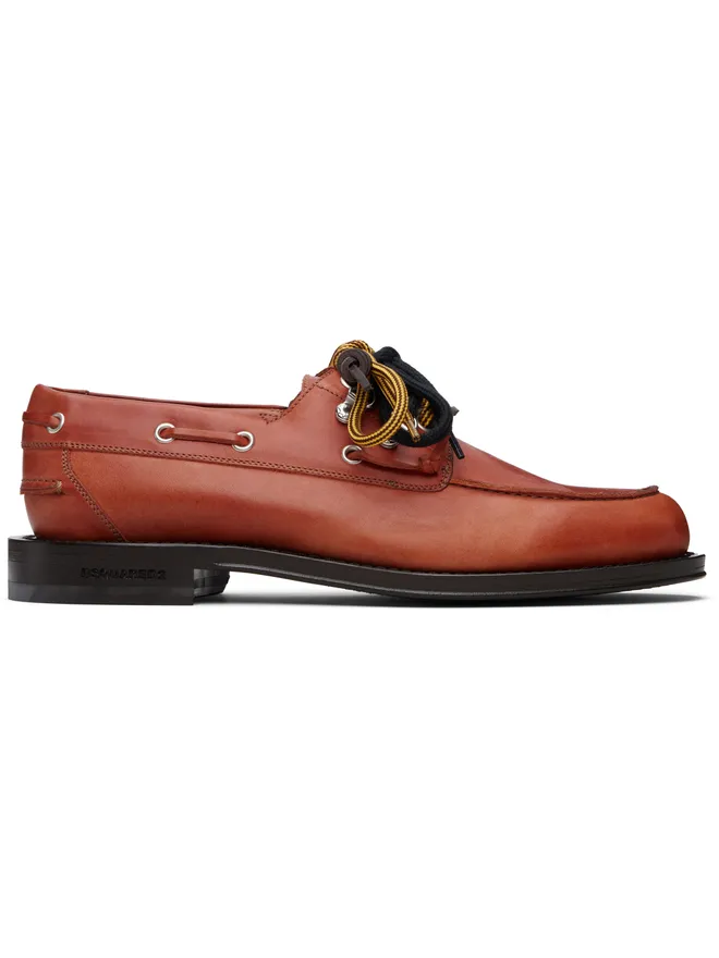 Dsquared2 Dsquared2 Maglianoエディション レザー デッキシューズの商品画像