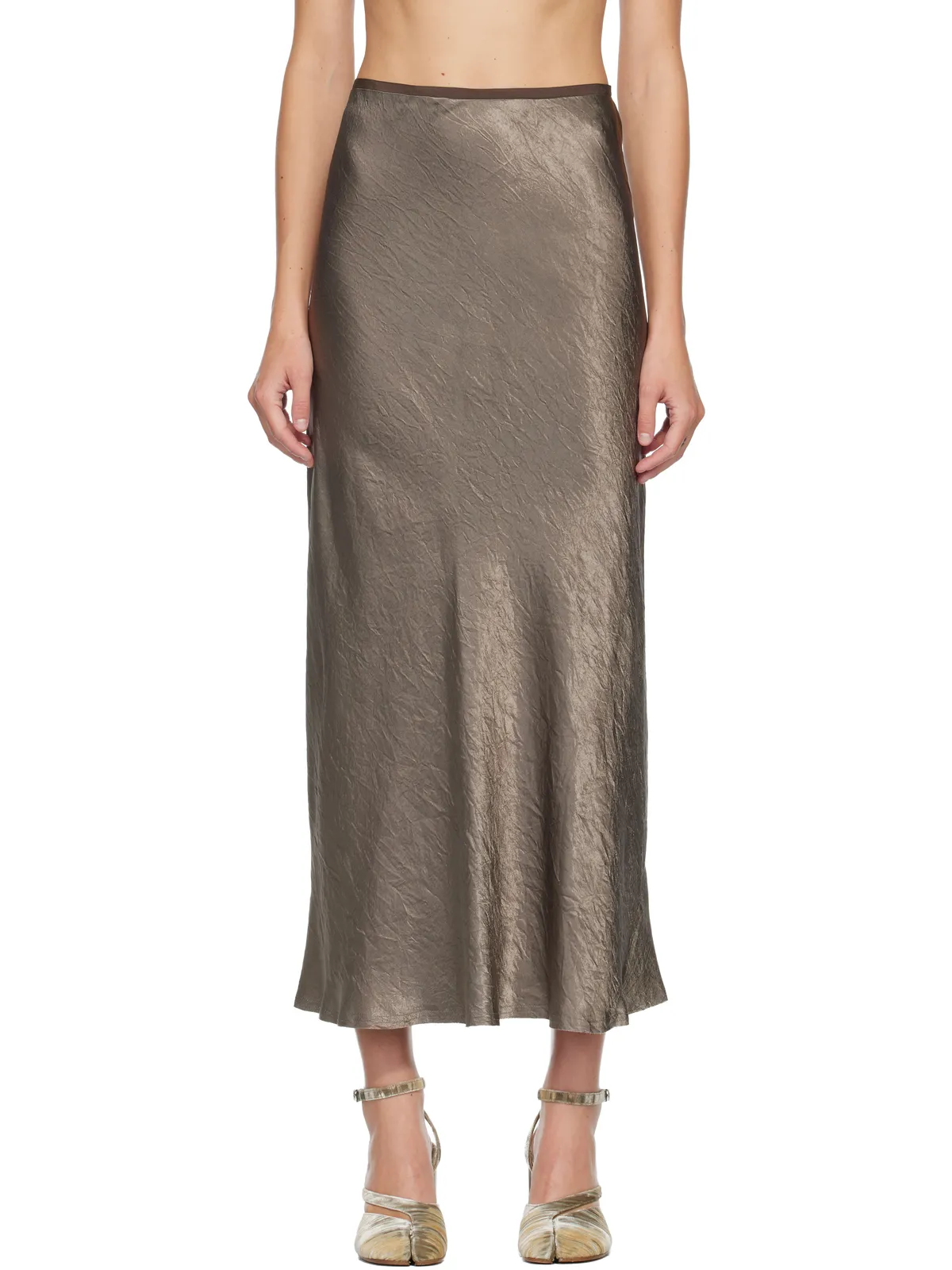 Maison Margiela サテン ミディアムスカート - 画像1