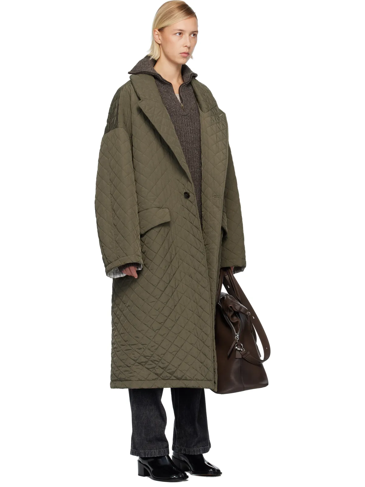 Maison Margiela キルティングコート - 画像2