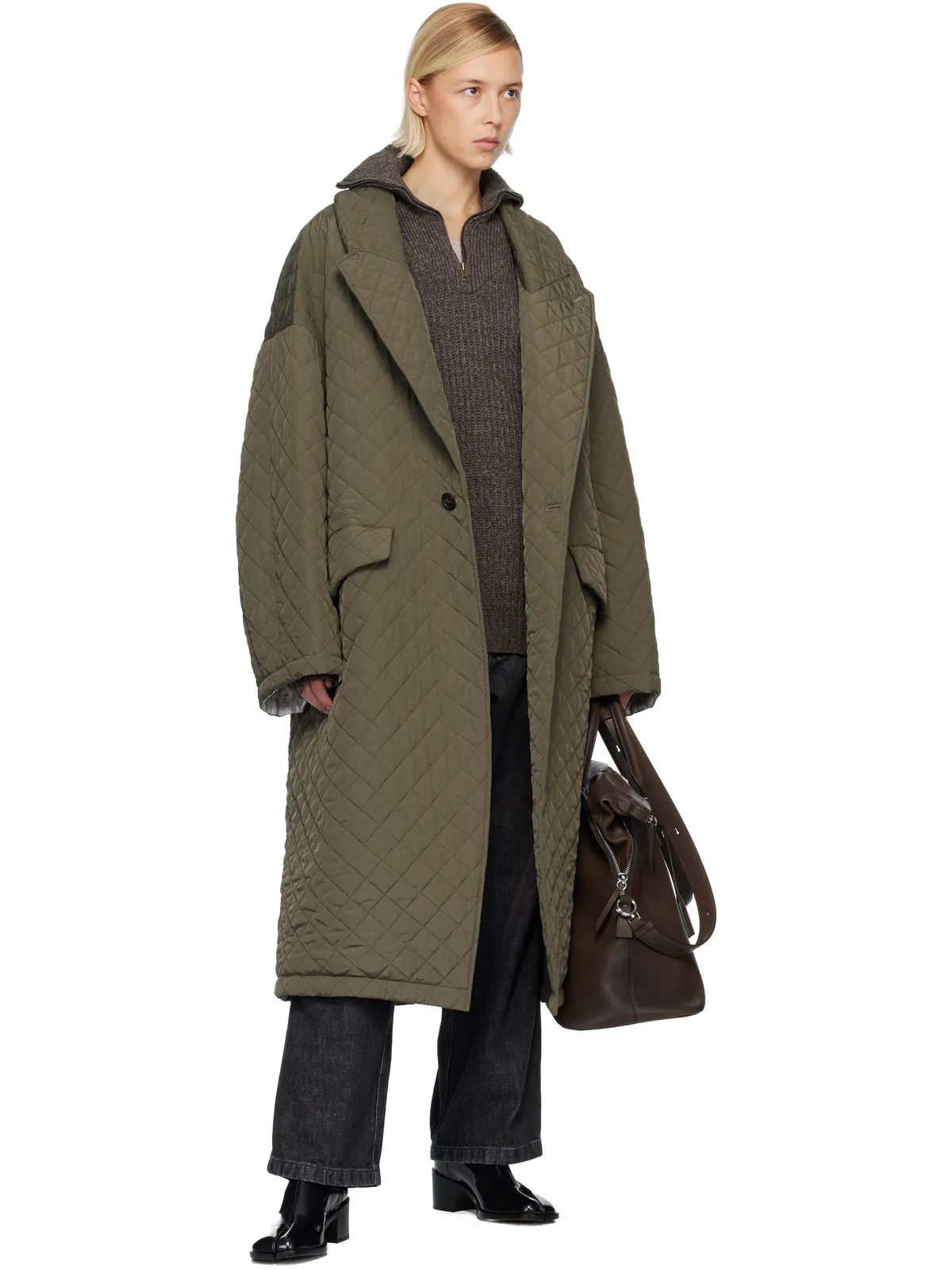 Maison Margiela キルティングコート - 画像4