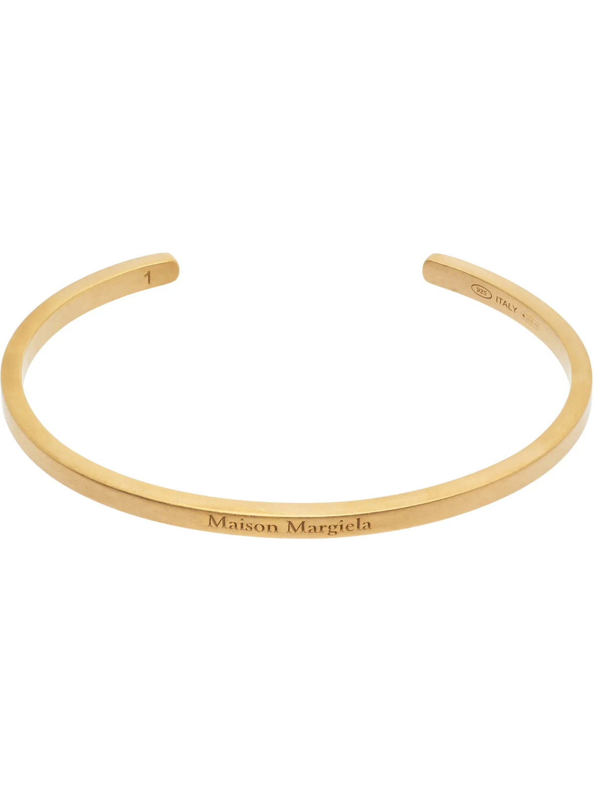 Maison Margiela ロゴ カフブレスレット - 画像1