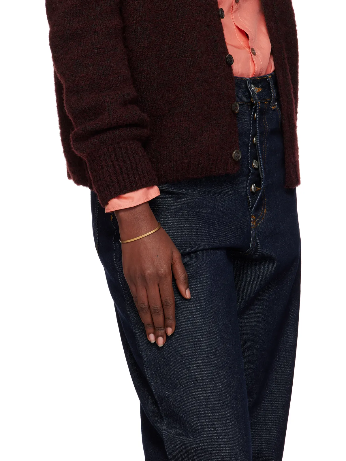 Maison Margiela ロゴ カフブレスレット - 画像3