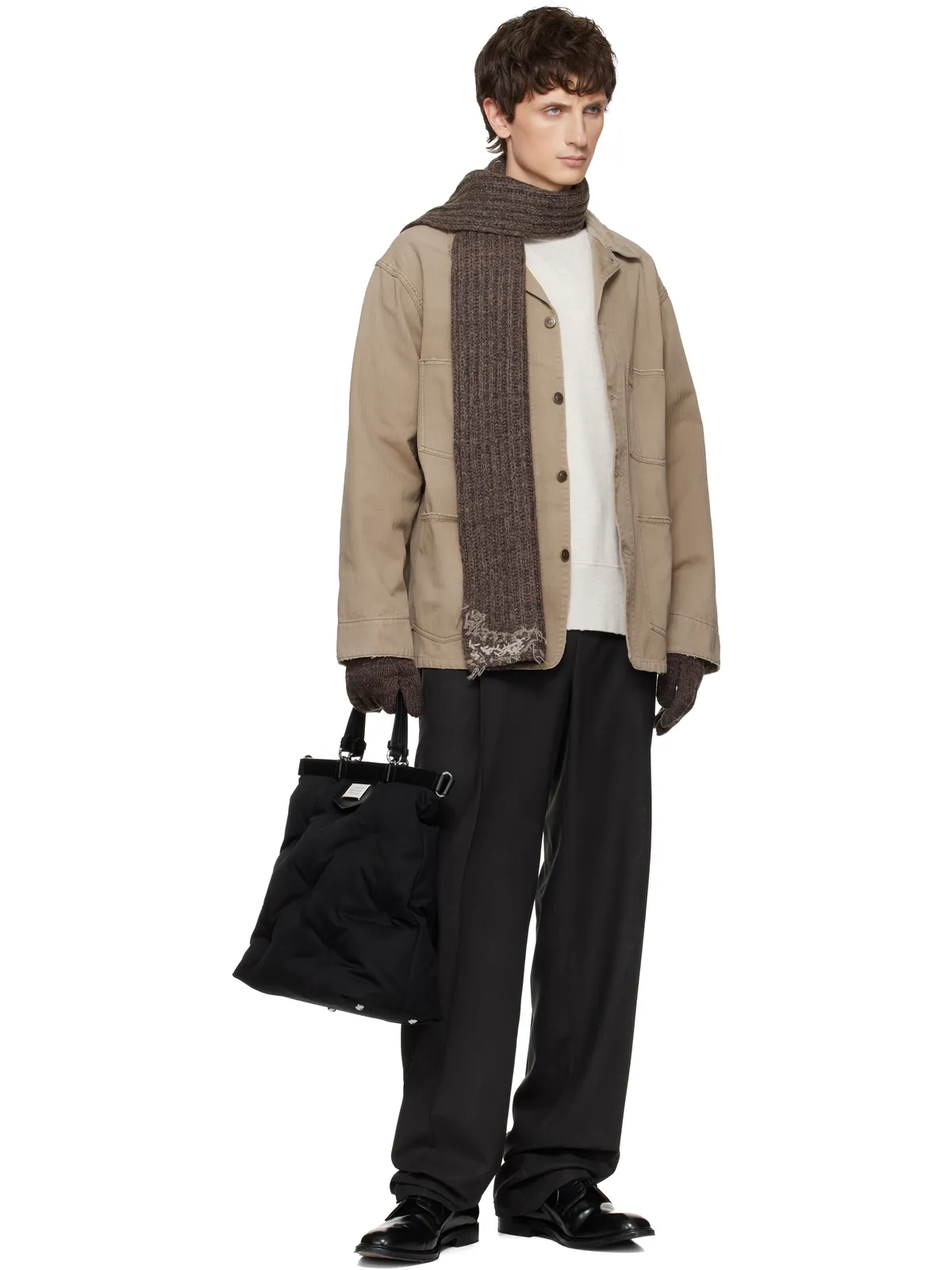 Maison Margiela リブニット マフラー - 画像4