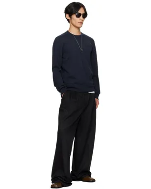 Maison Margiela スエード エルボーパッチ セーター - サムネイル4