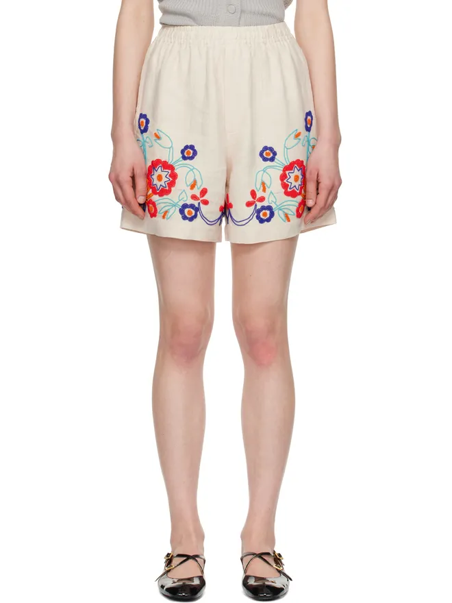 Bode Bode Garden Party ビーズ ショートパンツの商品画像