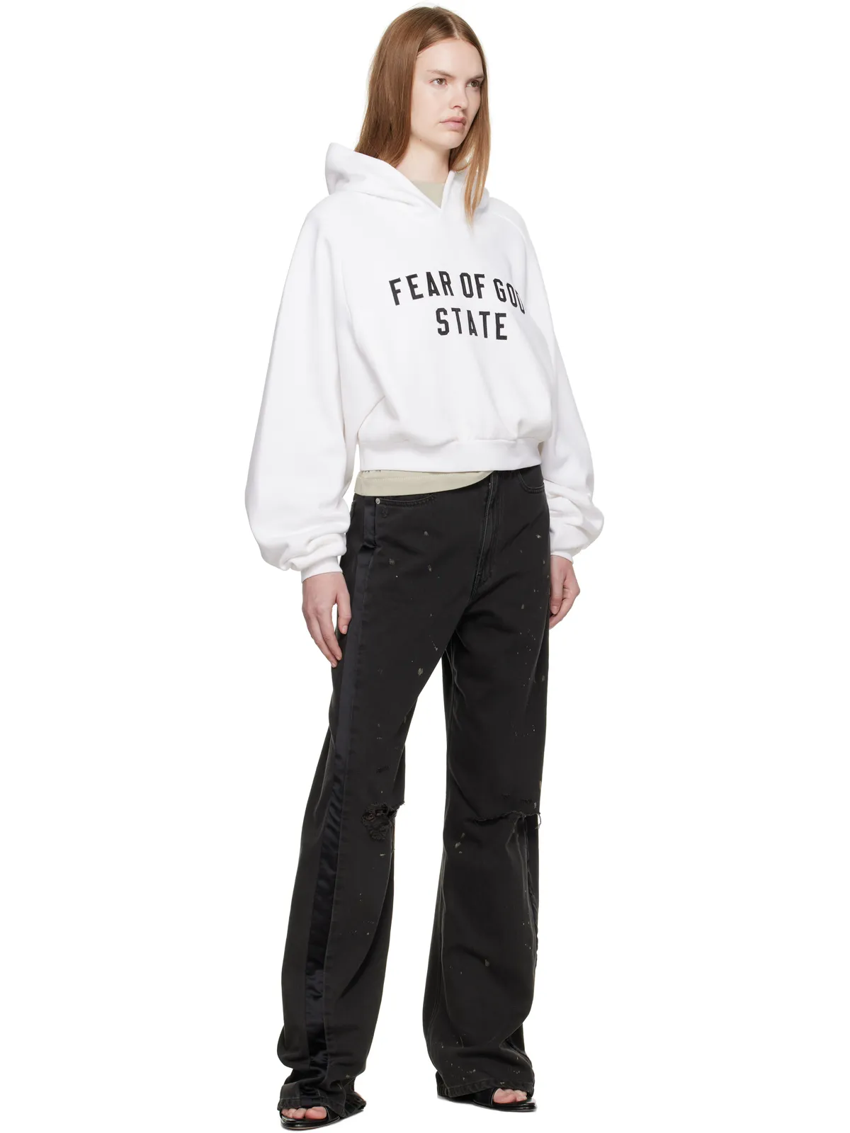 Fear of God ESSENTIALS フリース ラグラン フーディ - 画像4