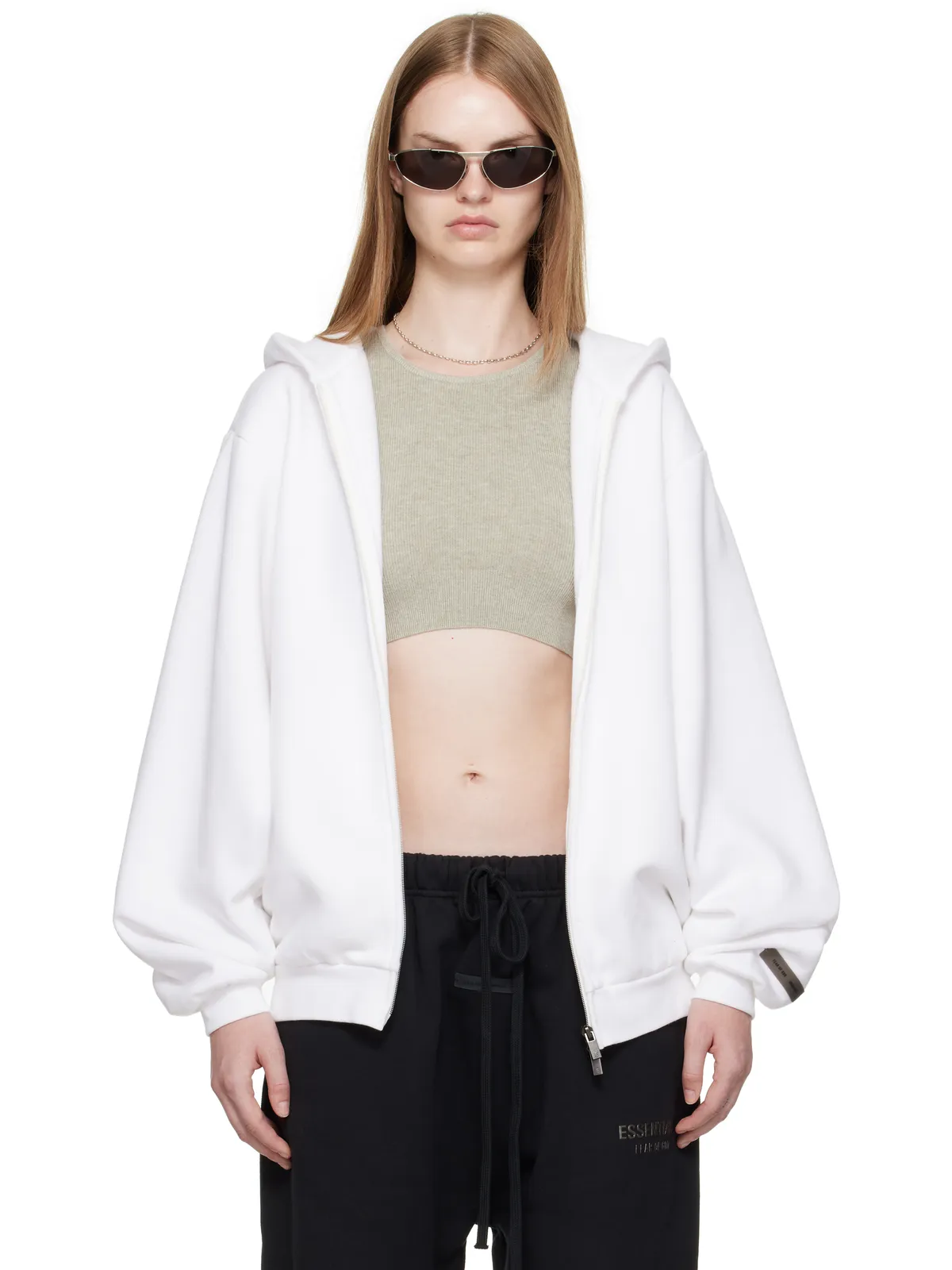 Fear of God ESSENTIALS 90s フリース ジップアップフーディ - 画像1