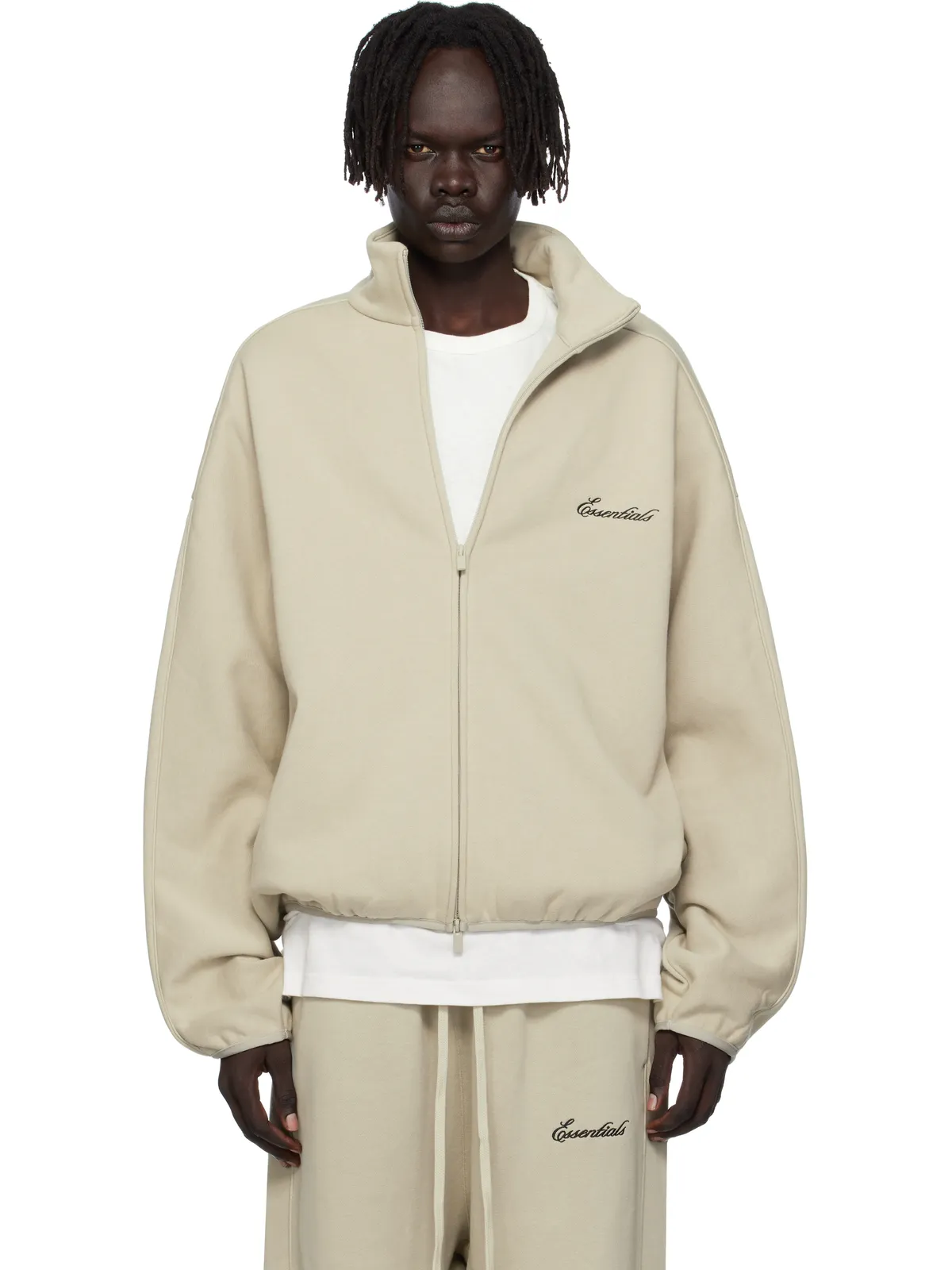 Fear of God ESSENTIALS Modern Fit フリース トラックジャケット - 画像1
