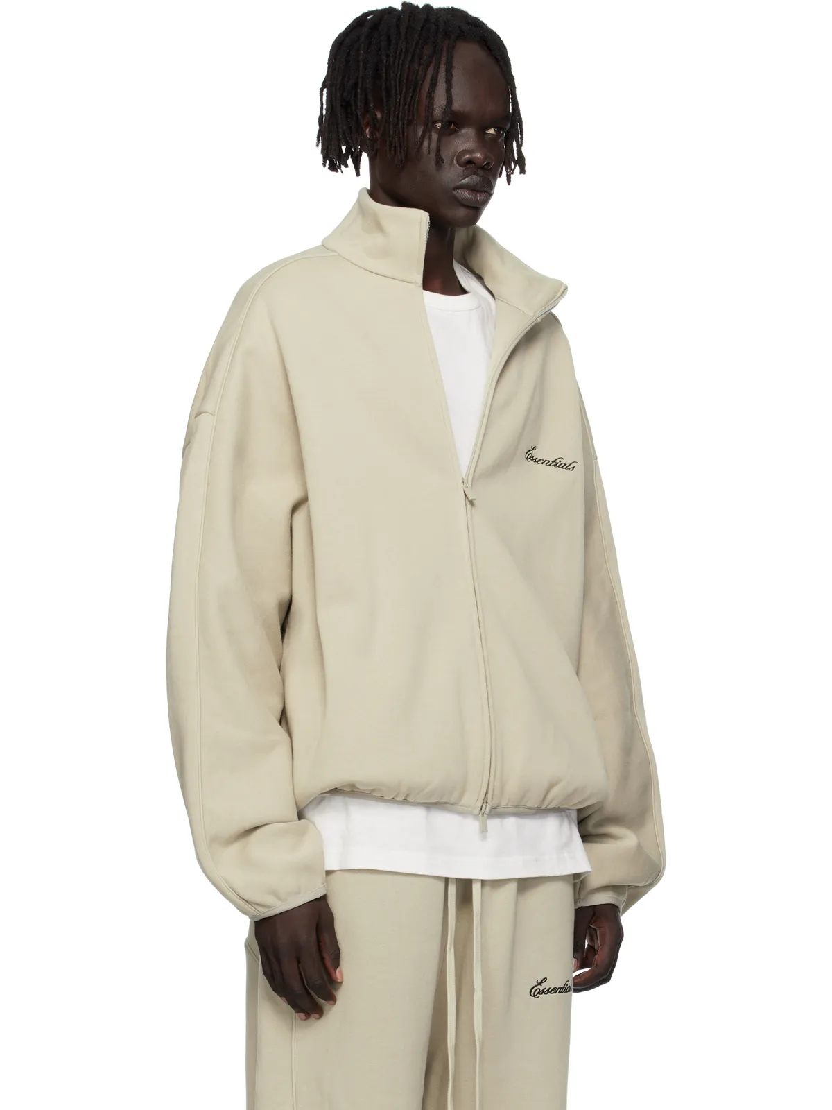 Fear of God ESSENTIALS Modern Fit フリース トラックジャケット - 画像2