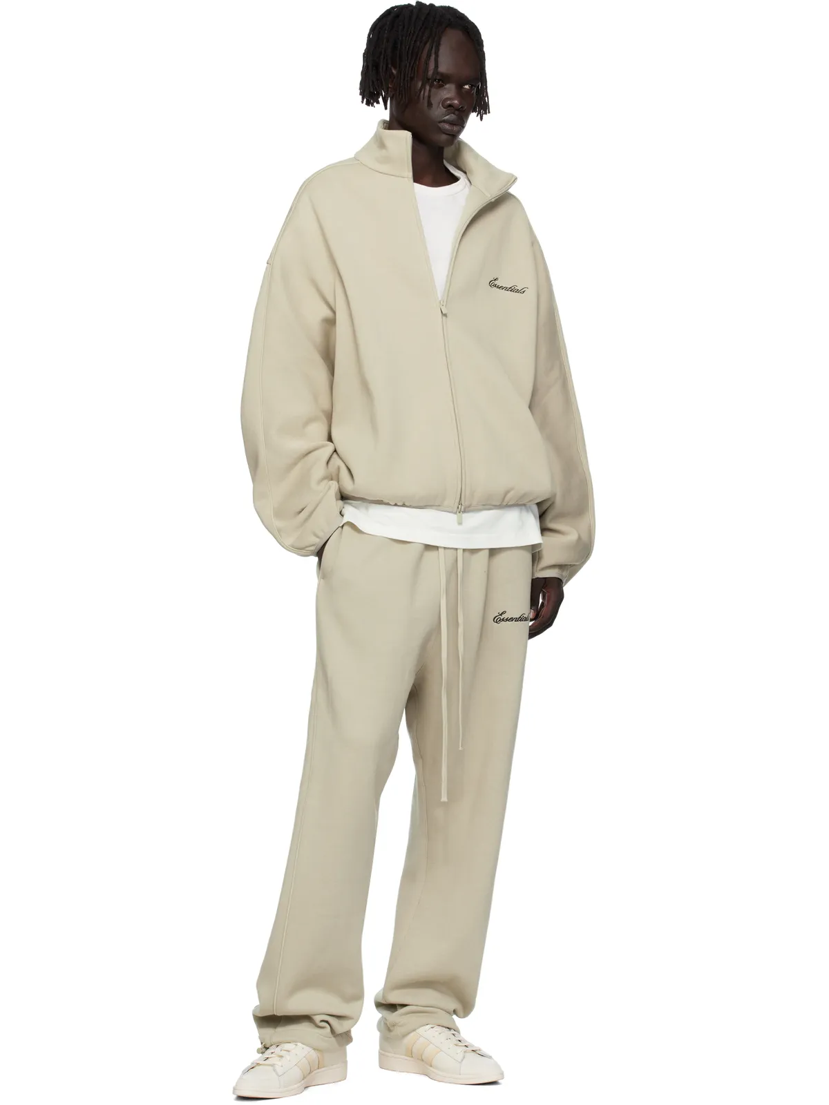 Fear of God ESSENTIALS Modern Fit フリース トラックジャケット - 画像4