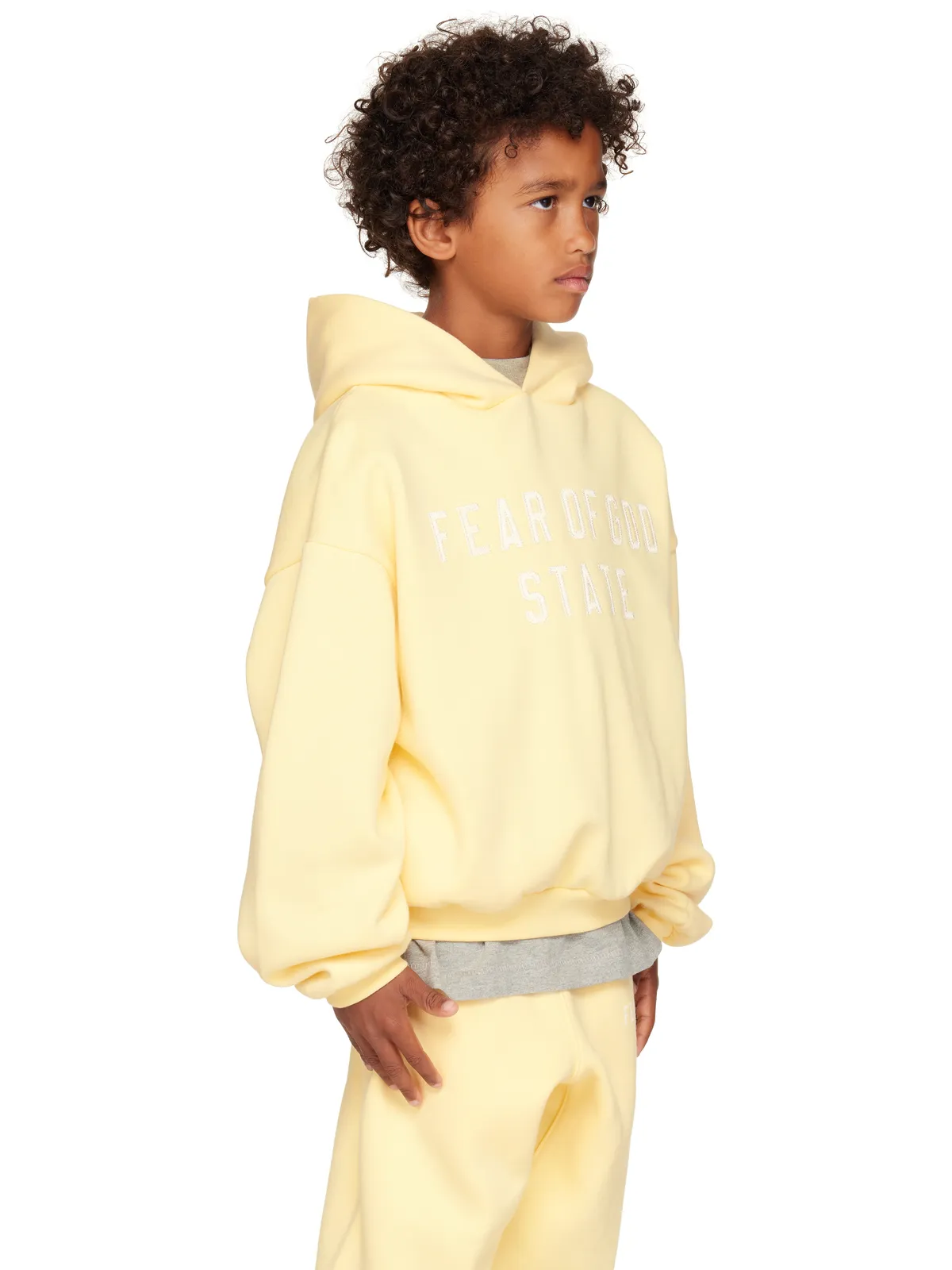 Fear of God ESSENTIALS キッズ｜ 90s Fit フリース フーディ - 画像2