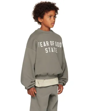 Fear of God ESSENTIALS キッズ｜ 90s Fit フリース クルーネック スウェットシャツ - サムネイル2