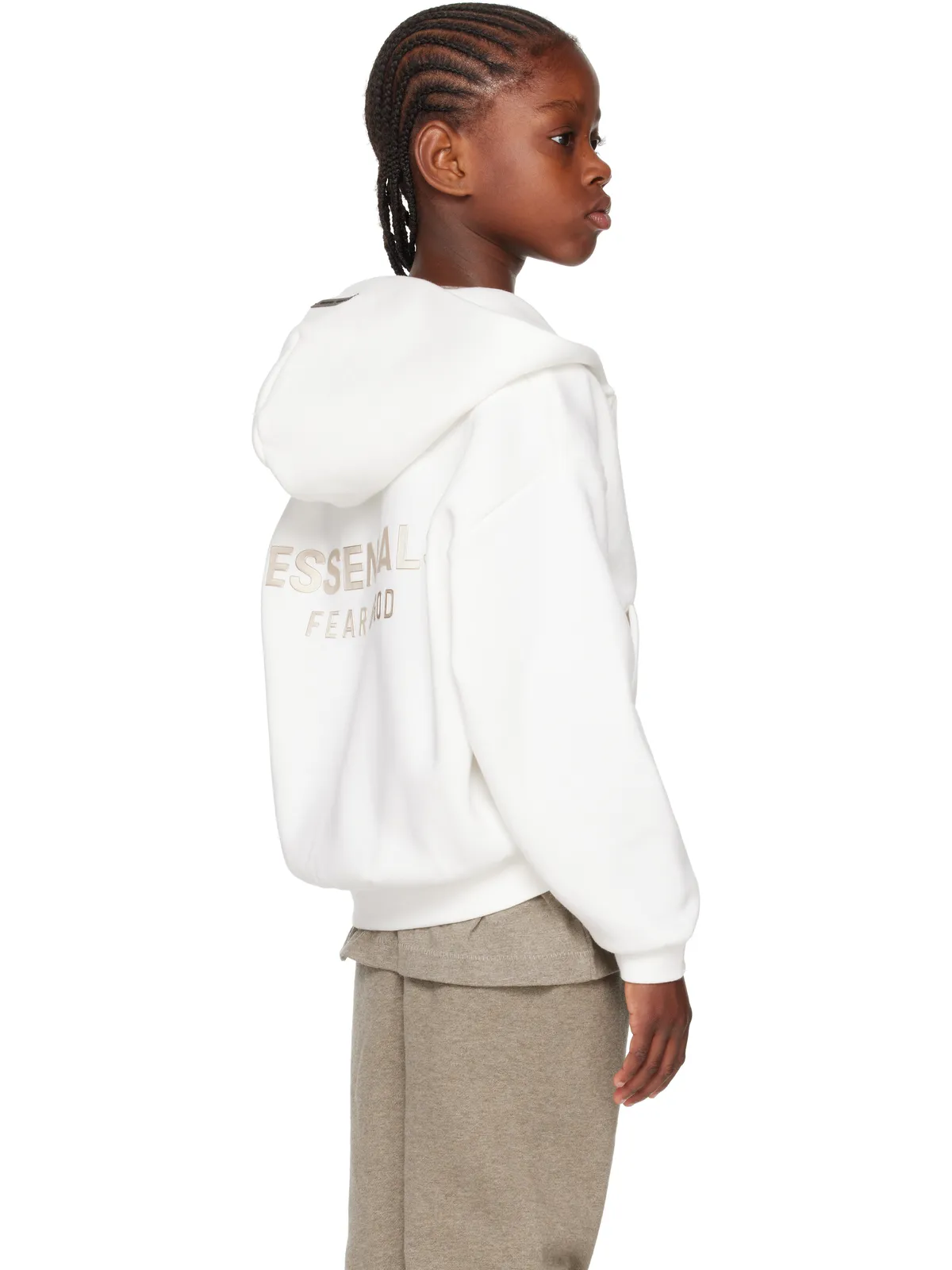 Fear of God ESSENTIALS キッズ｜ Classic フリース ジップアップフーディ - 画像3