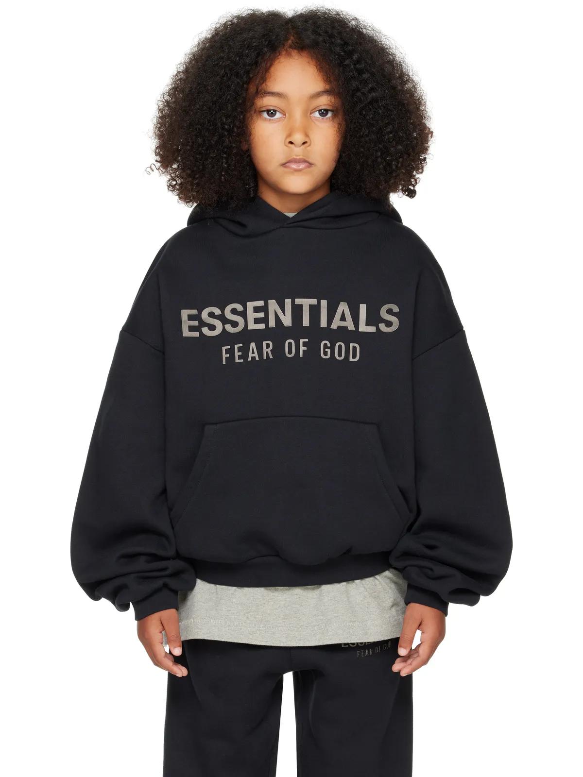 Fear of God ESSENTIALS キッズ｜ フリース フーディ - 画像1