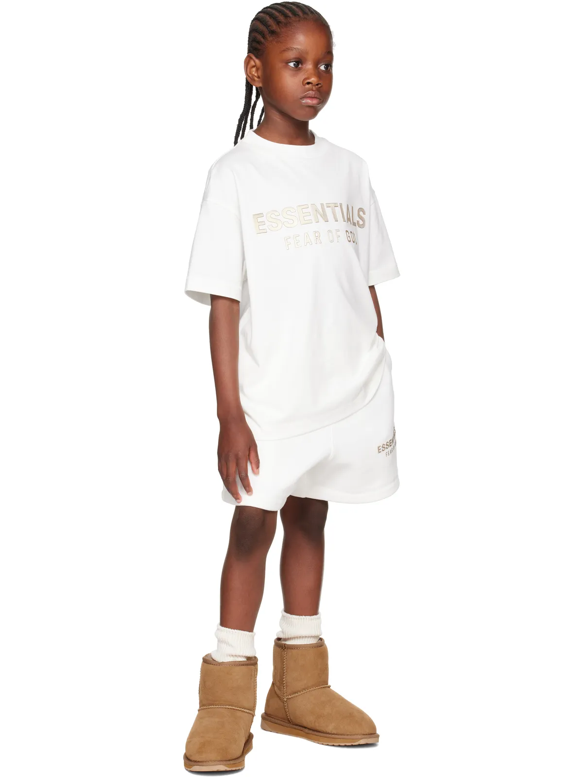 Fear of God ESSENTIALS キッズ｜ Soccer フリース ショートパンツ - 画像4