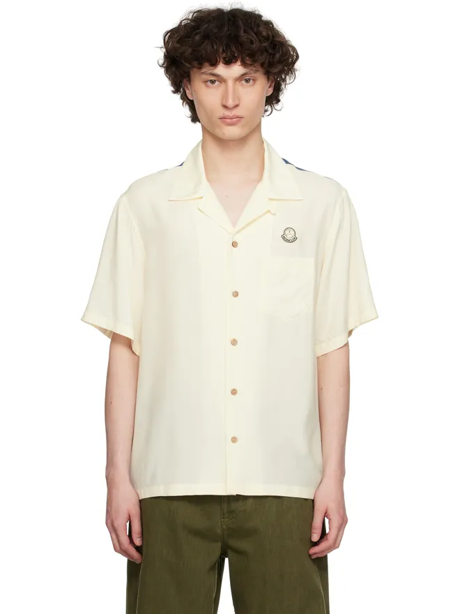 Moncler Genius Moncler Genius Mercedes-Benz by NIGO オフホワイト サテン シャツの商品画像