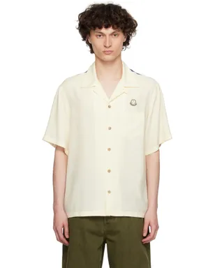 Moncler Genius Mercedes-Benz by NIGO オフホワイト サテン シャツ - サムネイル1