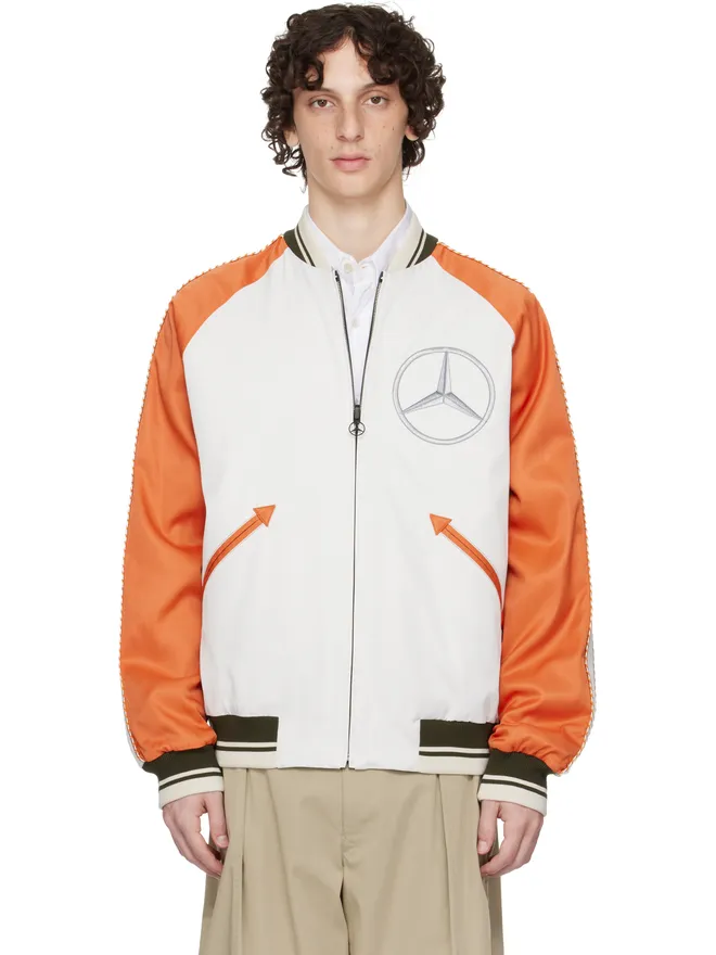 Moncler Genius Moncler Genius Mercedes-Benz by NIGO ホワイト＆ネイビー Satet リバーシブル ジャケットの商品画像