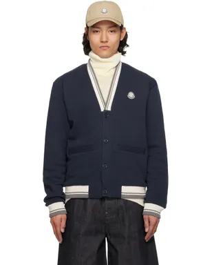 Moncler Genius Mercedes-Benz by NIGO ネイビー スウェットカーディガン - サムネイル1