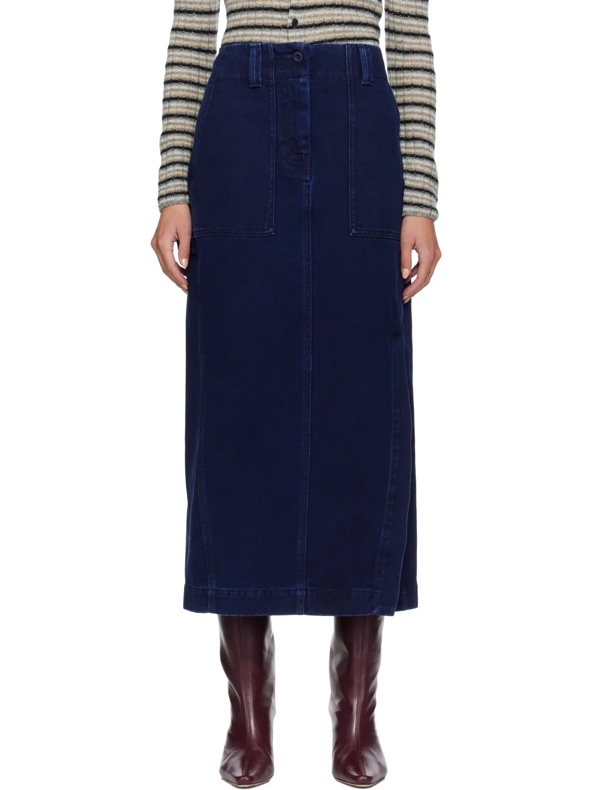 Weekend Max Mara Valika デニム マキシスカート - 画像1