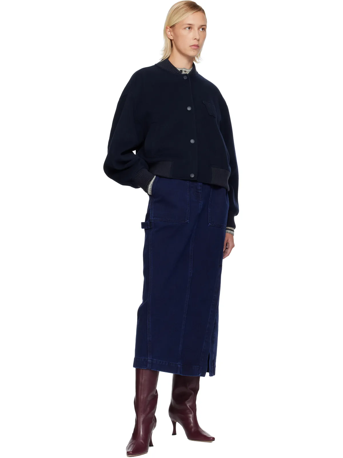 Weekend Max Mara Valika デニム マキシスカート - 画像4