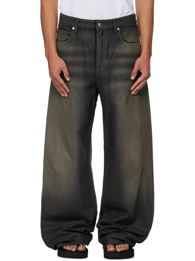 Alexander Wang Alexander Wang Leather Look Relaxed ジーンズの商品画像