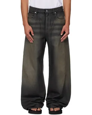 Alexander Wang Leather Look Relaxed ジーンズ - サムネイル1