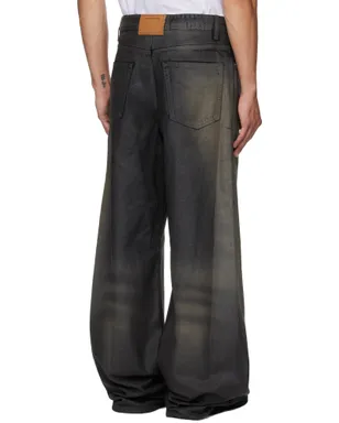 Alexander Wang Leather Look Relaxed ジーンズ - サムネイル3