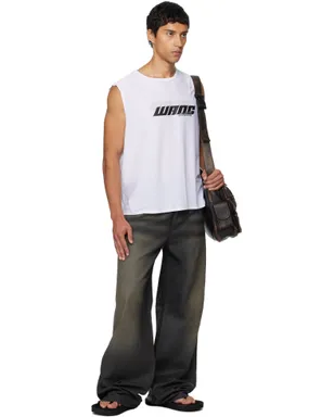 Alexander Wang Leather Look Relaxed ジーンズ - サムネイル4