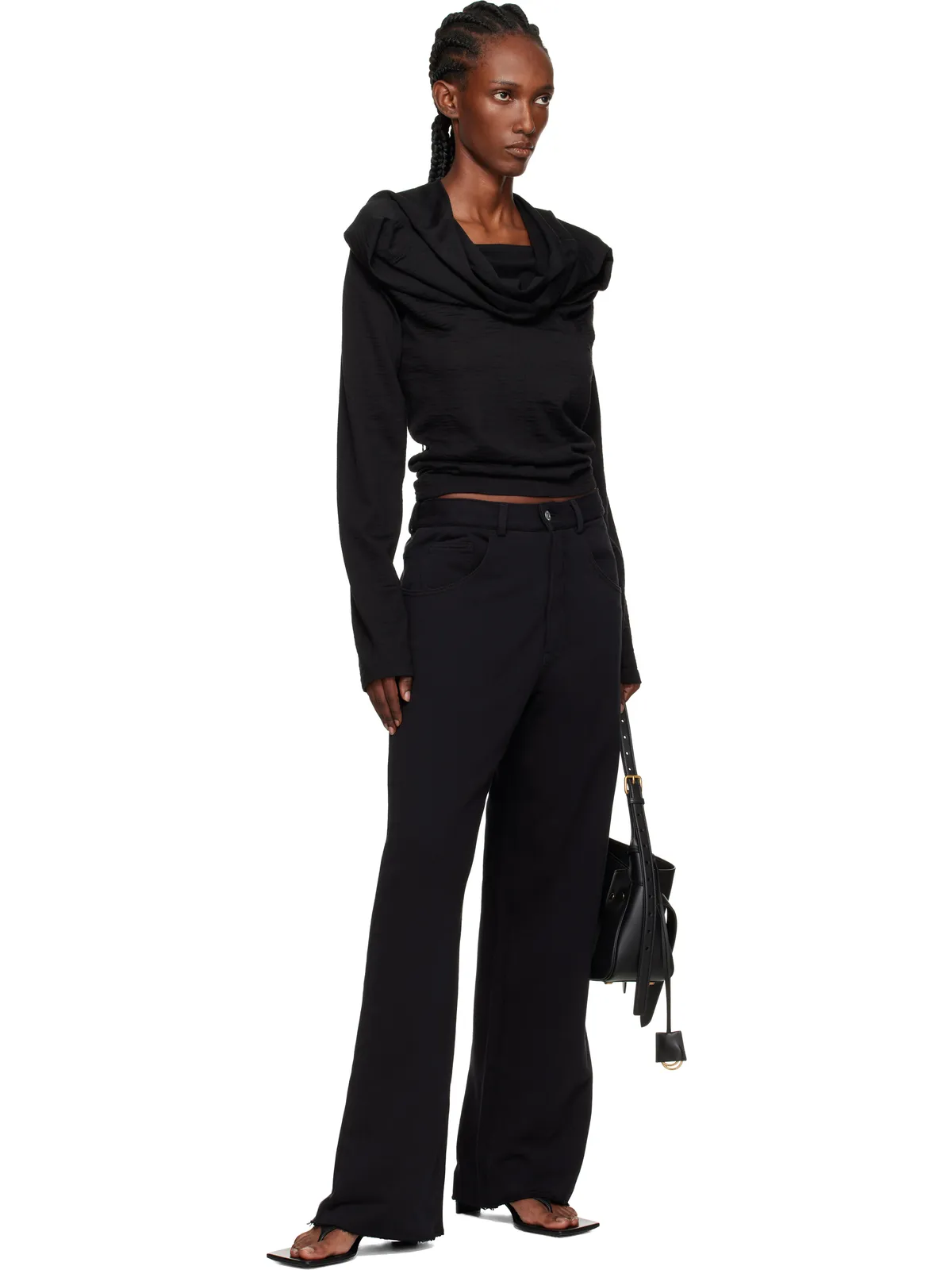 MM6 Maison Margiela ブラッシュド ジャージ スウェット トラウザーズ - 画像4
