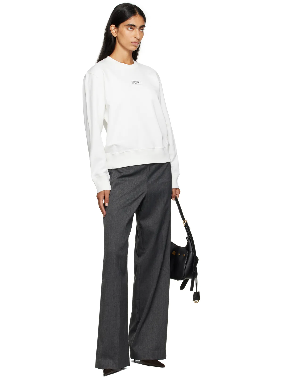 MM6 Maison Margiela ロゴパッチ スウェットシャツ - 画像4