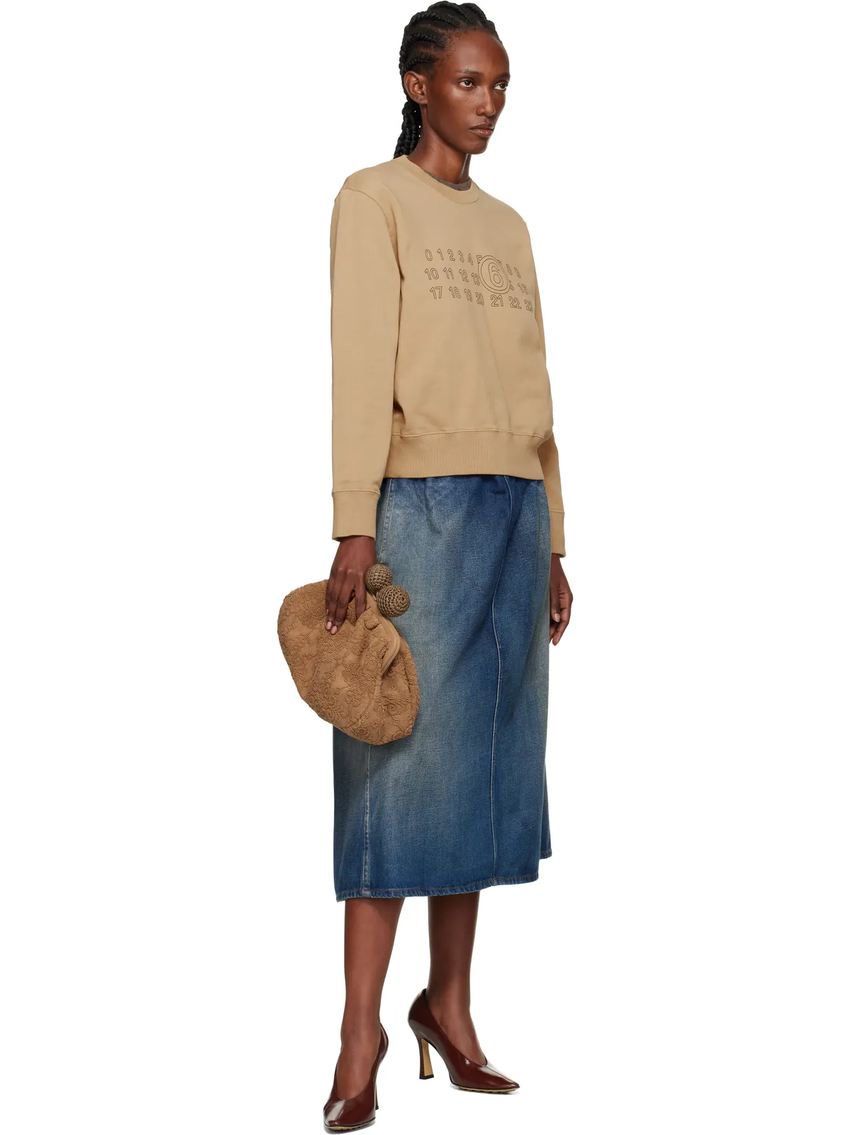 MM6 Maison Margiela ロゴプリント スウェットシャツ - 画像4