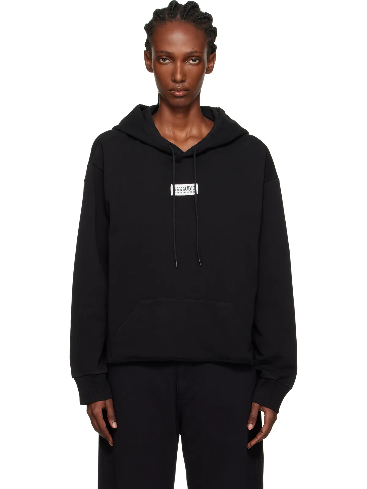 MM6 Maison Margiela ロゴパッチ フーディ - 画像1