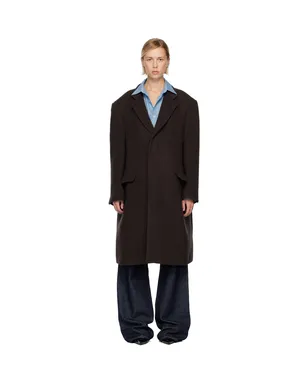 MM6 Maison Margiela ドレープ パネル コート - サムネイル1