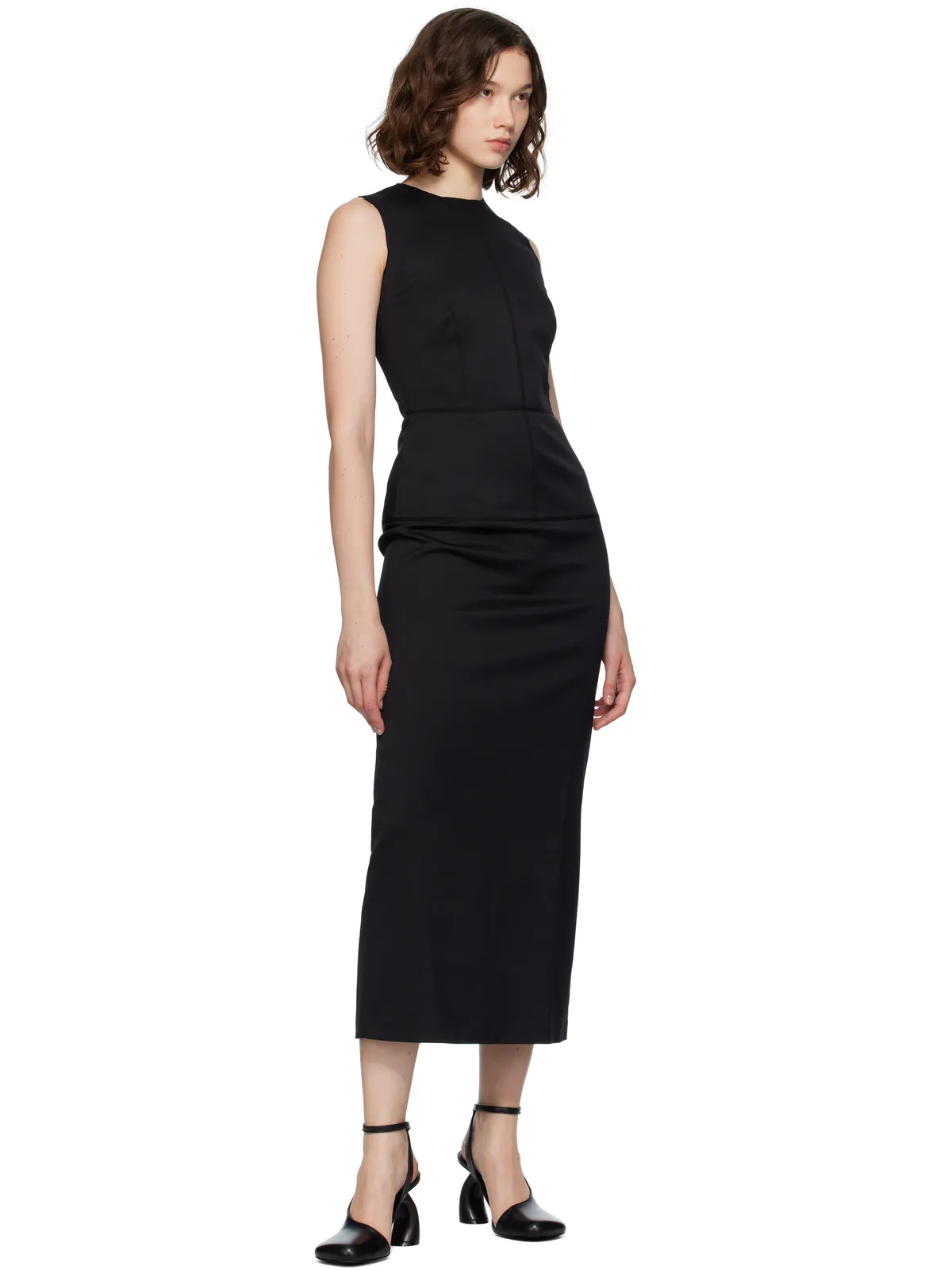 MM6 Maison Margiela Tailoring ウール マキシワンピース - 画像4