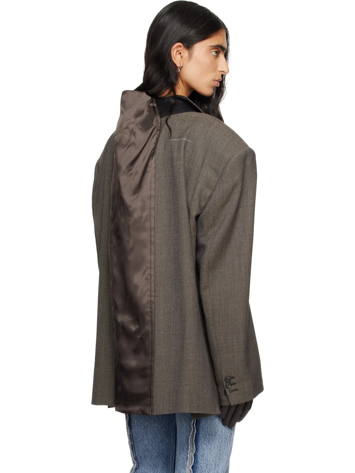 MM6 Maison Margiela ウール オーバーサイズ テーラードジャケット - 画像3