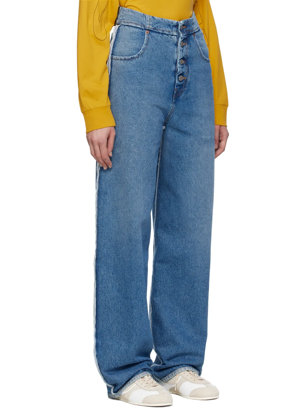 MM6 Maison Margiela ローエッジ ジーンズ - 画像2