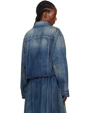 MM6 Maison Margiela クロップド デニムジャケット - サムネイル3