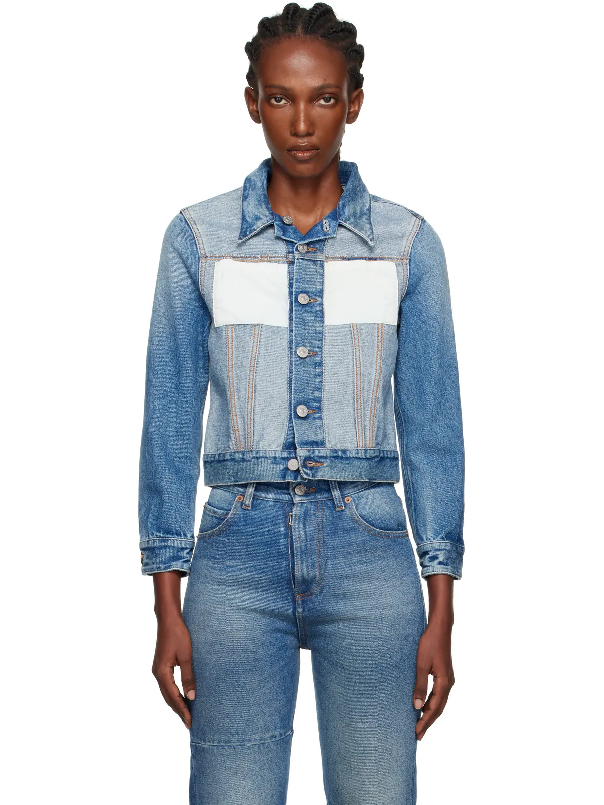 MM6 Maison Margiela Reversed デニムジャケット - 画像1