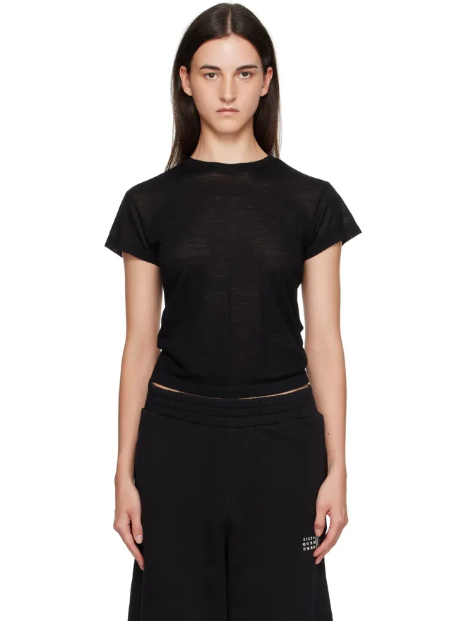 MM6 Maison Margiela MM6 Maison Margiela Sheer Wool Tシャツの商品画像