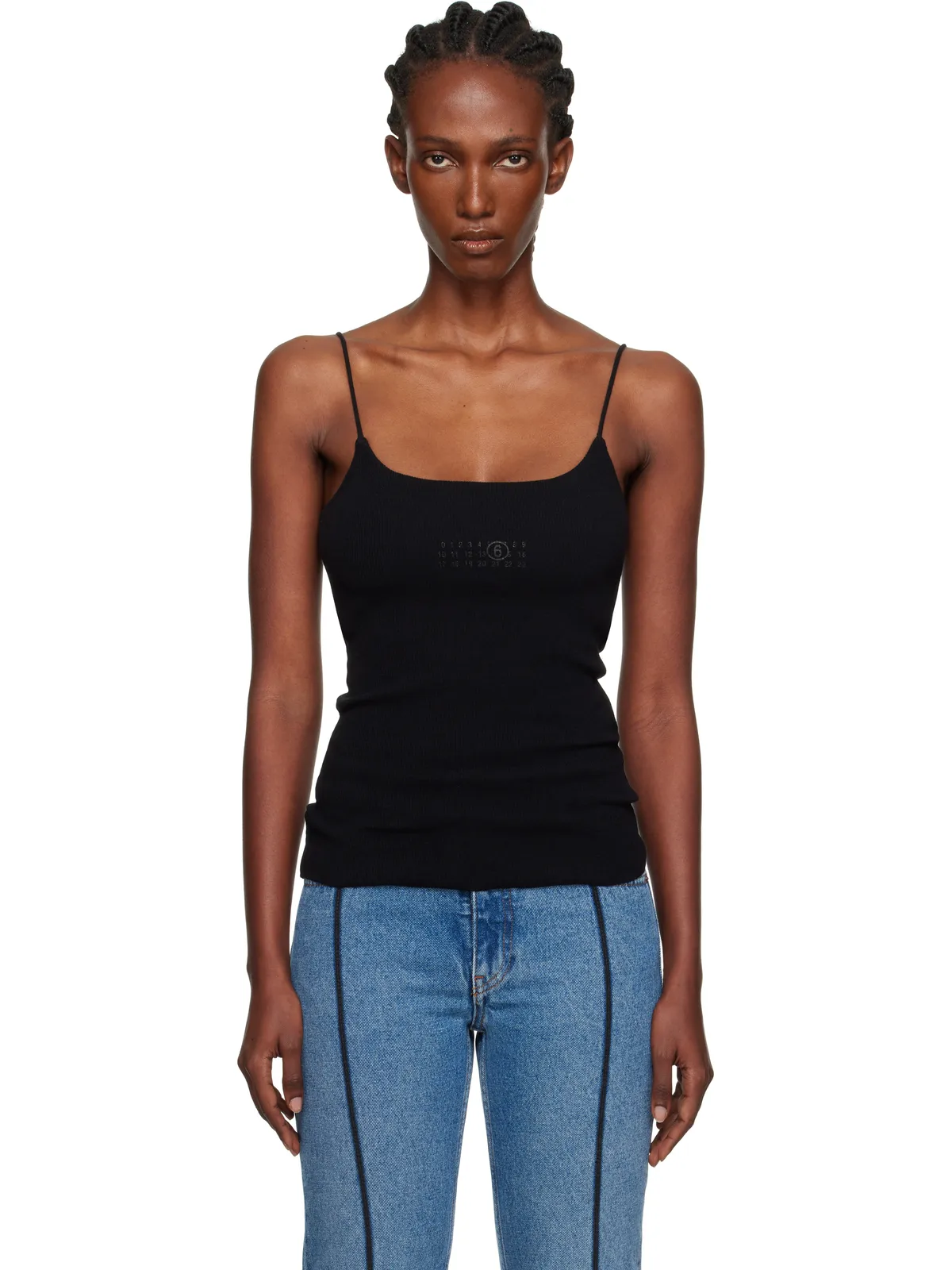 MM6 Maison Margiela Lycra ジャージ キャミソール - 画像1