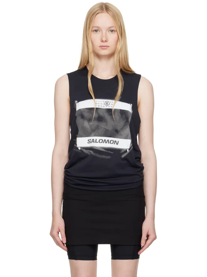 MM6 Maison Margiela MM6 Maison Margiela Salomonエディション Abstract プリント スポーツトップスの商品画像