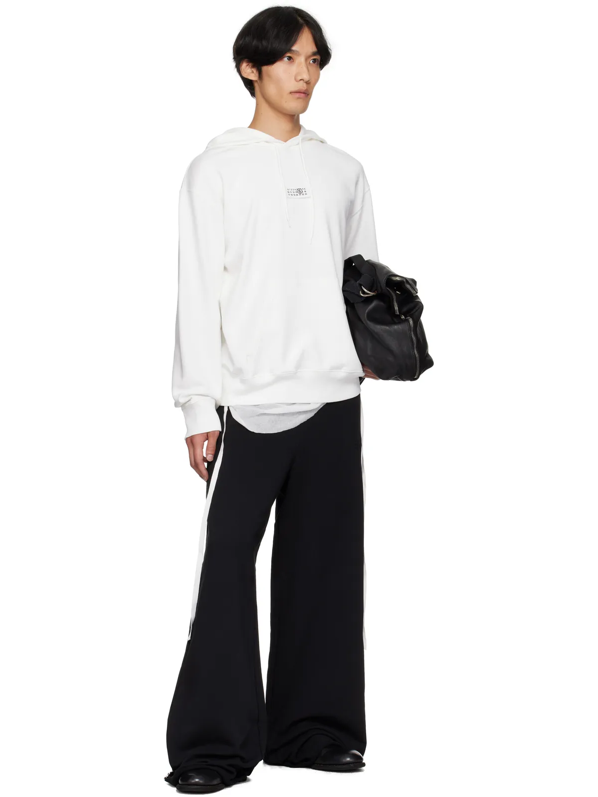 MM6 Maison Margiela コットン ワイドレッグ スウェットパンツ - 画像4