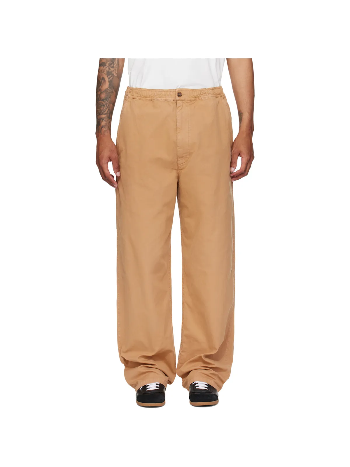 MM6 Maison Margiela コットン キャンバス トラウザーズ - 画像1
