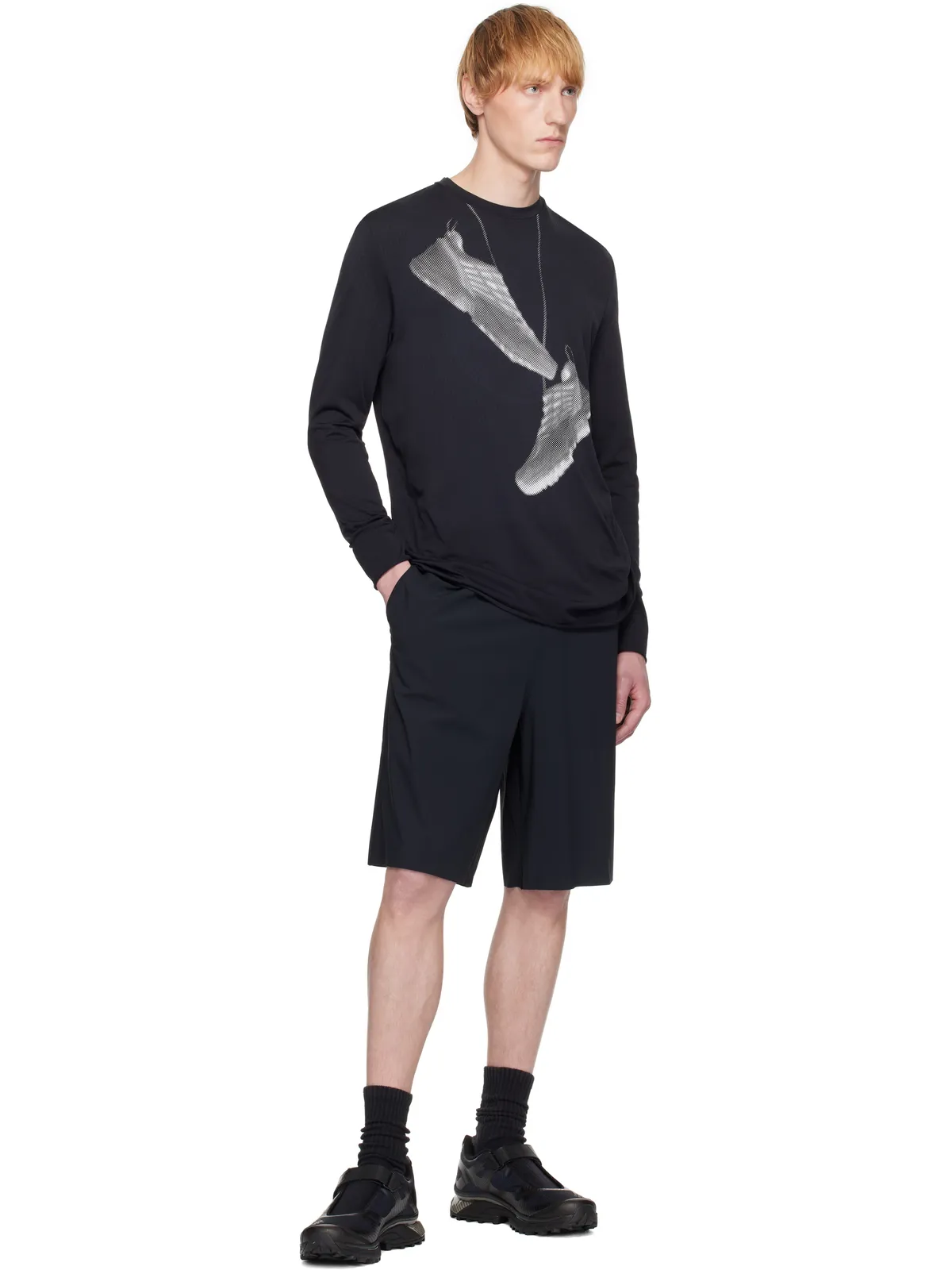 MM6 Maison Margiela Salomonエディション ランニング ショートパンツ - 画像5