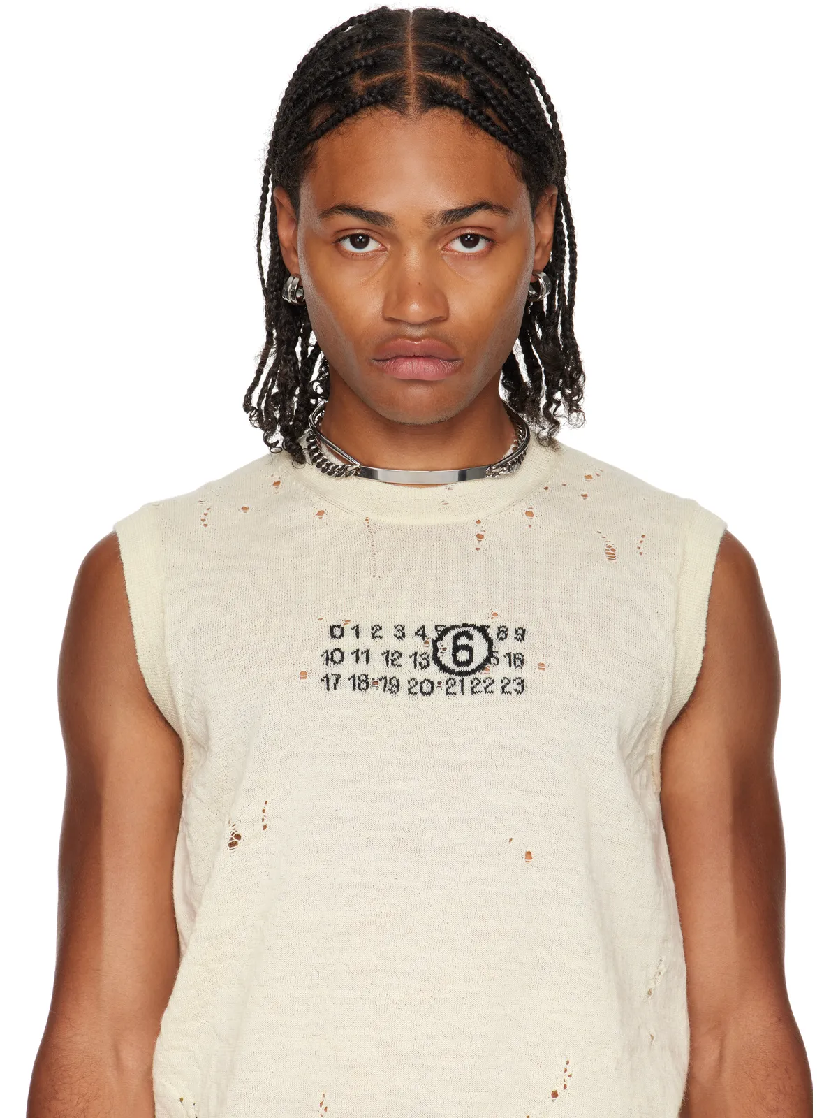MM6 Maison Margiela Mixed Chain ネックレス - 画像2