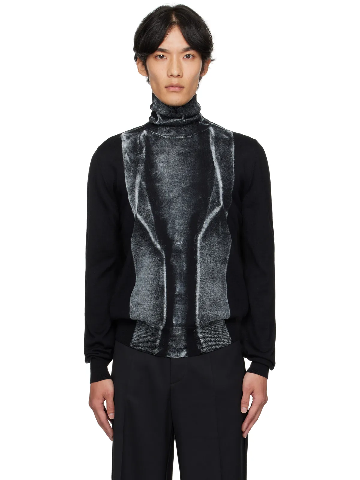 MM6 Maison Margiela Folded Printed 14ゲージ セーター - 画像1