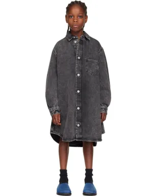 MM6 Maison Margiela キッズ｜ フェード デニムワンピース - サムネイル1