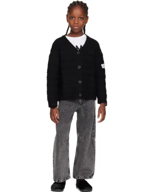 MM6 Maison Margiela キッズ｜ ロゴパッチ カーディガン - サムネイル4