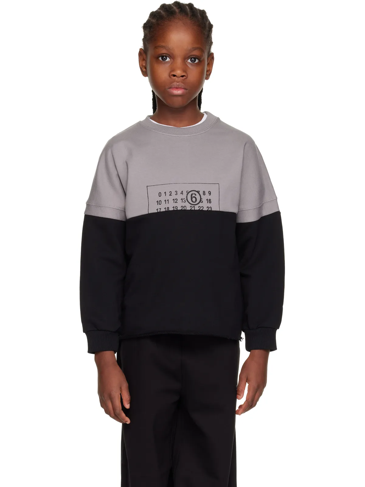 MM6 Maison Margiela キッズ｜ パネル スウェットシャツ - 画像1